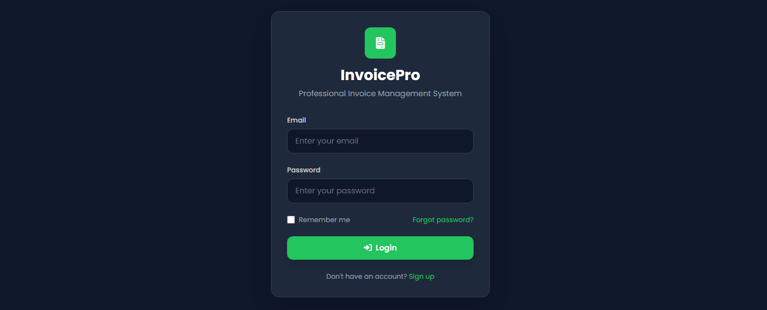Professional Invoice Management